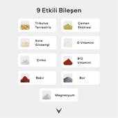 Virtus Testo Booster Tribulus Terrestris, Kore Ginsengi, Çemen, Bor, Vitamin D, Içeren Takviye Edici Gıda thumbnail 2