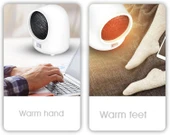 Mini Isıtıcı, Elektrikli Masaüstü Isıtıcı, Hızlı Isıtma Aşırı Isınma Koruması Ev Yatak Odası Ofis Masası Için Küçük Alan Isıtıcı İç Mekan Kullanımı, thumbnail 4