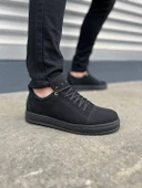 JY152 Cool Bağcıklı Süet Erkek Günlük Spor Klasik Ayakkabı SST - Siyah thumbnail 1