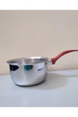 Kaçerola Paslanmaz Çelik Sos Tenceresi Süt Kaynatma Cezvesi Yumurta Haşlama Kabı 17 Cm thumbnail 1