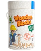 Woodoy Kovalı Ahşap Natural Bloklar 60 Parça KR 026 thumbnail 1