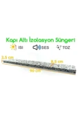 2 Adet Yapışkanlı Kapı Altı Isı Yalıtım Süngeri Eşik Süngeri thumbnail 3