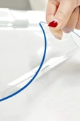 1.4 Mm Net Kalınlık Şeffaf Kalın PVC Masa Koruyucu Mika Masa Örtüsü thumbnail 1