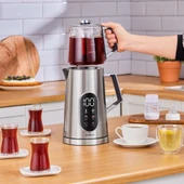 Karaca Cool Touch 1503 Dijital Çift Cidarlı Çay Makinesi Inox thumbnail 7