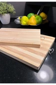 Antibakteriyel Dayanıklı Kolay Kullanım 2'li Bambu Kesim Tahtası-Kesim panosu thumbnail 1