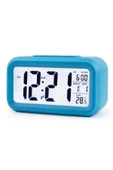 Lcd Işıklı Sensörlü Termometreli Alarmlı Dijital Masa Saati Saat thumbnail 3