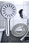 Dayanıklı Lüks 5 Fonksiyonlu Duş Başlığı Mafsal Ve 150cm Güçlü hortum Duş Seti thumbnail 1