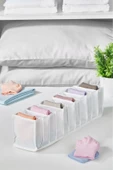 11 Bölmeli Çekmece İçi Katlanır Çamaşır Düzenleyici Organizer 11 x 11 x 38 cm thumbnail 1