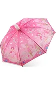 Bardaklı Kız Çocuk Şemsiyesi, Otomatik Mekanizma(KARIŞIK DESEN) thumbnail 3