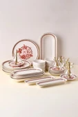 Perotti 20016 37 Parça Yemek Takımı Danish Rose Yaldızlı thumbnail 1