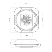 Plastim 970m3/h Standart Tepe Fanı - PFF6000 thumbnail 3