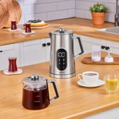 Karaca Cool Touch 1503 Dijital Çift Cidarlı Çay Makinesi Inox thumbnail 8