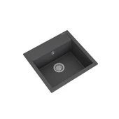 RealStone Olympos K004 56 Tek Gözlü Antrasit Granit Eviye thumbnail 2