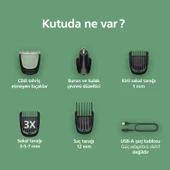 PHİLİPS MG3920/15 Erkek Bakım Seti 7'si 1 Arada Saç & Sakal Şekillendirici thumbnail 9