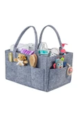 Keçe Anne Bebek Bakım Çantası Düzenleyici Organizer Gri thumbnail 1