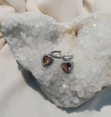 Küpe Zultanit Kalp 925 Ayar Gümüş Renk Değiştiren Sultanit Sallanır Küpe thumbnail 4