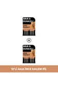 Alkalin AAA İnce Kalem Pil, 1,5V (LR03 / MN2400), 6'lı  Paket X 2 thumbnail 1