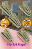 5 Adet Yapışkanlı Kapı Altı Eşik Süngeri Bant Soğuk Isı Izolasyon Yalıtım Bandı Fitili Süngeri 90 cm thumbnail 1