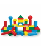 Woodoy Kovalı Ahşap Büyük Renkli Bloklar 60 Parça KR 015 thumbnail 2