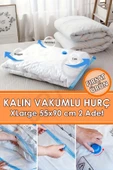 Kalın Vakumlu Hurç Xlarge 55x90 Cm 2 Adet Yorgan Hurcu Gardırop Düzenleyici Vakumlu Poşet thumbnail 1
