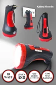 10w Kambur 2506 Model Ultra Güçlü 2 Kademeli Şarjlı El Feneri thumbnail 1