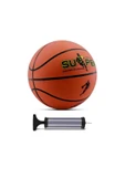 Dayanıklı Malzeme Yüksek Kalite Basketbol Topu + Kolay Kullanımlı Şişirme Pompası thumbnail 2