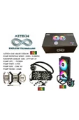 Aztech LIQUID COOLING AZ240 - 1B AM5 1700P 240mm ARGB Fan Siyah Sıvı Soğutucu thumbnail 4
