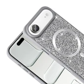 Apple iPhone 17 Air Kılıf Pırlanta Tasarımlı M-safe Şarj Zr-Mozaik thumbnail 1