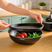 Karaca Biodiamond Easy Clip 12 Parça İndüksiyon Tabanlı Tencere Seti thumbnail 11