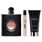 Yves Saint Laurent Black Opium EDP 90 ml + 10 ml + 50 ml Body Lotion Kadın Parfüm Seti thumbnail 2