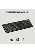 Lecoo Kb101 Usb Kablolu Türkçe Q Klavye Siyah thumbnail 2