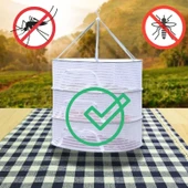 Üç Raflı Bölmeli Açık Havada Güneşte Bitki Meyve Sebze Balık Kurutma Filesi Askısı Aparatı Aleti thumbnail 6