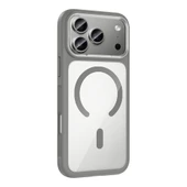 Apple iPhone 17 Pro Max Kılıf M-Safe Şarj Metal Kamera Çerçeveli Zr-Tiko thumbnail 3