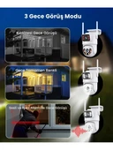 Multibox MBG-29AI Wifi Çift Lens 3+3mp Akıllı Güvenlik Kamerası Renkli Gece Görüş, Sesli, 1.5A Adaptör Dahil thumbnail 4