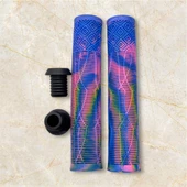 17 CM Mtb Bmx Freeride Elcik Silikon Bisiklet Elcik Kaymaz Yapı Dirt Jump Bisiklet Elciği Mor Mavi thumbnail 6