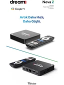 Dreamstar Nova 2  4 Android 14  4K Lisansli Android TV Box 2GB Ram 32GB Hafıza thumbnail 1