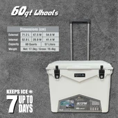 IGLOO Ultima 60 Qt Tekerlekli RotoMold Buzluk 57 Litre thumbnail 7