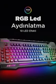 Rampage Kb-r63 Stage Rainbow Rgb Aydınlatmalı Makrolu Gaming Oyuncu Klavyesi thumbnail 2