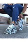 Wagoon WG501 Siyah Beyaz Boyalı Erkek Casual Ayakkabı thumbnail 2