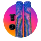 17 CM Mtb Bmx Freeride Elcik Silikon Bisiklet Elcik Kaymaz Yapı Dirt Jump Bisiklet Elciği Mor Mavi thumbnail 2