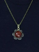 Doğal Taş Akik Doğal Taşlı Kadın Doğal Taş Otantik Kolye euk18a thumbnail 2