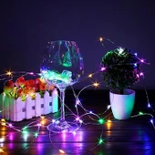 Kızılkaya Ledlight 3 mt 2 Pilli Renkli Peri Led Işık thumbnail 2