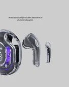 Bluetooth 5.3 TWS Kulaklık Gürültü Engelleyici Üçlü Mikrofonlu Ergonomik Tasarım thumbnail 2