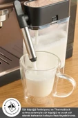Karaca Mycaffee Barista S20 Entegre Süt Hazneli Otomatik Espresso ve Latte Makinesi Silver thumbnail 8