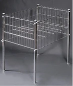 60x60 Cm (Krom Profil Ayaklı) Havuz Sepet - Market, Mağaza, Vitrin, Promosyon Havuz Sepeti thumbnail 2