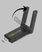 Dual Band USB WiFi Adaptör – 1200 Mbps Hız thumbnail 2