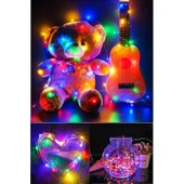 Kızılkaya Ledlight 3 mt 2 Pilli Renkli Peri Led Işık thumbnail 3