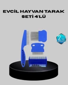 Evcil Hayvan Tüy Bakım Seti – 4’lü Paslanmaz Çelik ve Eco Plastik, Kolay Temizlenebilir ve Dayanıklı thumbnail 1