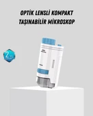 Taşınabilir Mini Mikroskop LED Işıklı 80X–200X Büyütmeli ve Odak Ayarlı thumbnail 1
