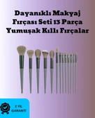 Toz ve Krem Ürünler İçin Güçlü Tutucu Yumuşak Kıllı Makyaj Fırça Takımı 13 Parça thumbnail 1